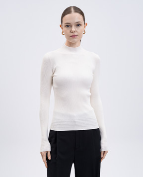Twinset Бежевий гольф в рубчик 252TP3243