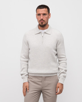 Brunello Cucinelli Сірий светр з кашеміру M2229525