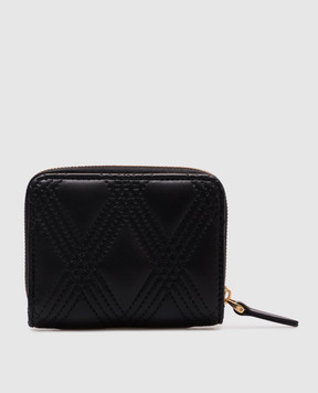 Valentino Чорне шкіряне портмоне QUILTIE 7W2P0AS2MIC