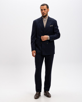 Cashmere&Whiskey Бежевый джемпер из мериноса шерсти в узор CH077