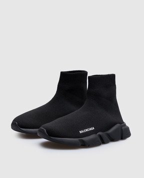 Balenciaga Детские черные снокеры с логотипом 597425W2DB1