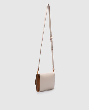 Gianni Chiarini Белая кожаная сумка-кошелек Marble с логотипом BSW50107PRCKBIC