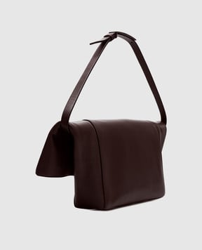 Max Mara Коричнева шкіряна сумка MMCLASPCLUTCHS MMCLASPCLUTCHS