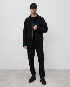 Stone Island Чорні карго з патчем логотипа K1S153100303S00WA