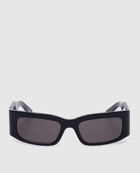 Balenciaga Чорні сонцезахисні окуляри Paper з логотипом 773507T0039