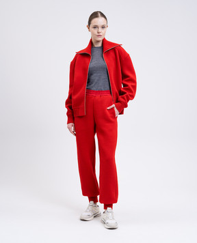 Jil Sander Серый меланжевый джемпер с шерстью с логотипом J40GC0022J70021