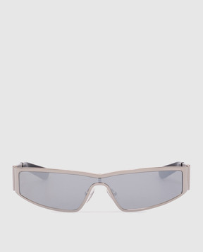 Alexander McQueen Серебристые очки Y2k 821679I3310