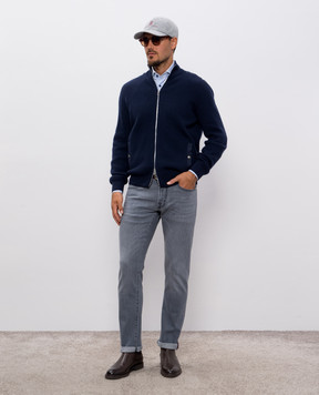 Brunello Cucinelli Синий кардиган из кашемира M22203906