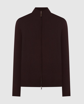 Canali Коричневый кардиган MK00145C0022
