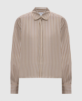 Max Mara Блуза BRAMA із шовку в смужку BRAMA