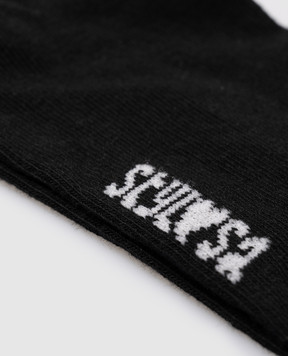RiminiVeste Дитячі чорні шкарпетки Stylosa з логотипом G567SUNNY