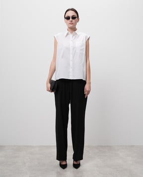 Helmut Lang Белая рубашка Apex без рукавов O10HW502