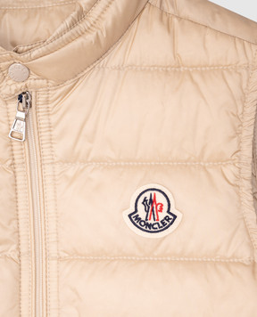 Moncler ENFANT Детский бежевый пуховой жилет Gui K19541A00052597YF810