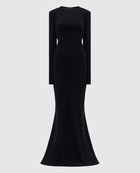 Ann Demeulemeester Чорна сукня максі B0011347FA045