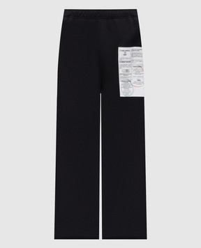 Maison Margiela MM6 Серые спортивные брюки с брендовым принтом SH0KA0013M25012