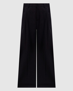Brunello Cucinelli Черные брюки с цепочкой мониль M0F79P8853