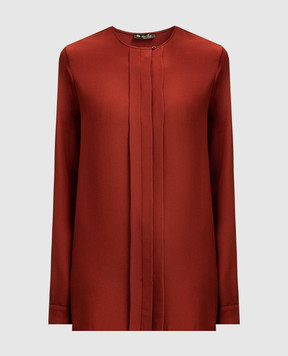 Loro Piana Червона блуза із шовку F1FAF8535