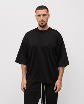 Fear of God Черная футболка с нашивкой логотипа FG25FW10103CRY