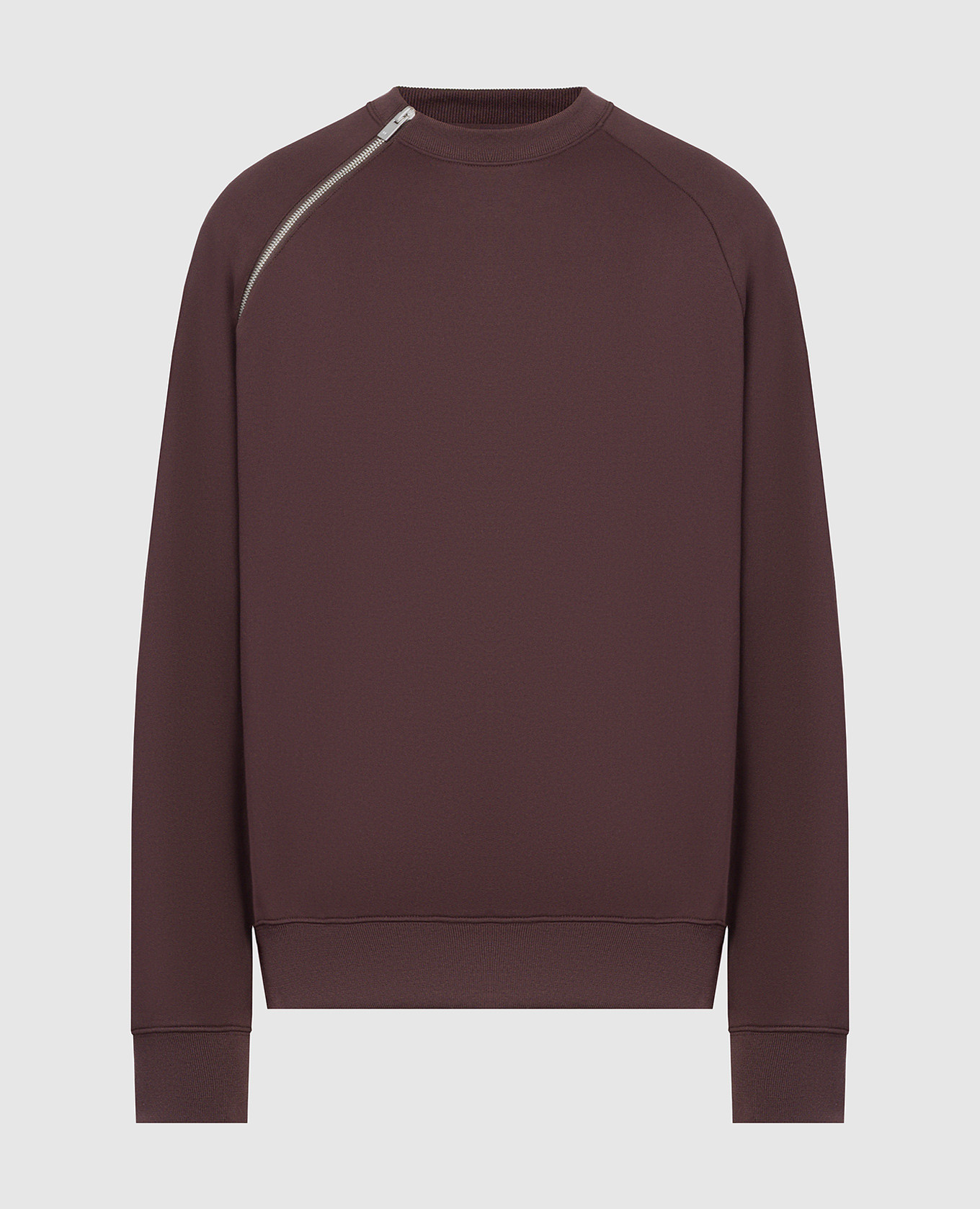 Sequence burgundy sweatshirt with zipper