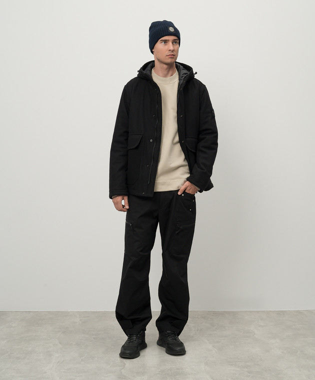 Stone Island Бежевый свитшот с патчем логотипа 8115629F7 изображение 2