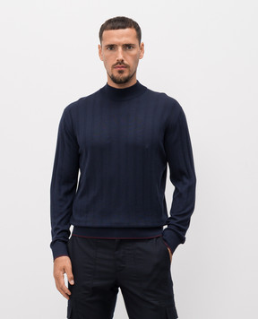 Stefano Ricci Фиолетовый джемпер из шерсти K303024L10F25346