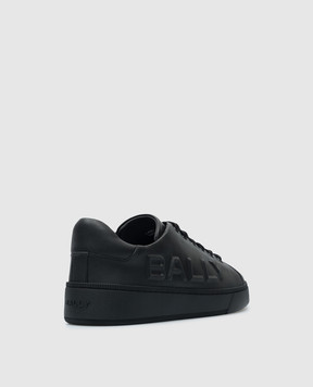 Bally Черные кожаные кеды Raise с логотипом MSK09LVT005