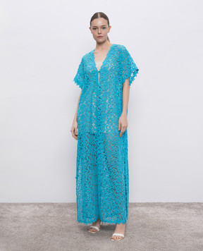 Ermanno Scervino Блакитна накидка з мережива D464Q601HGJ