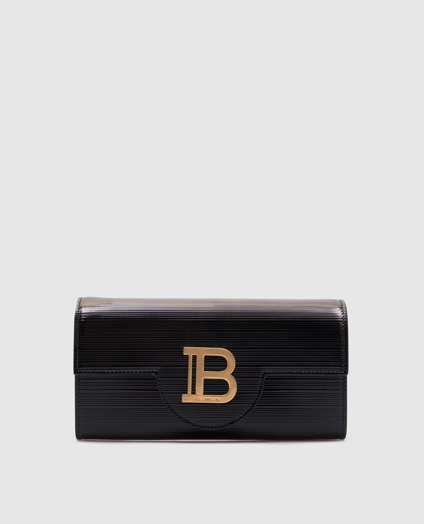 

Черный кожаный лакированный кошелек B-Buzz, Кошельки