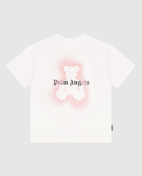 Palm Angels Дитяча біла футболка з принтом PGAA002F25JER00A12+