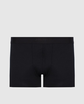 Zimmerli Чорні труси-боксери 700 Pureness з логотипом 700134335XL