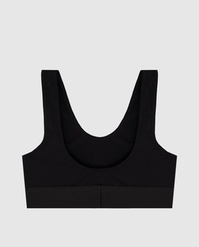 Palm Angels Черный топ с логотипом PWUB002C99FAB003