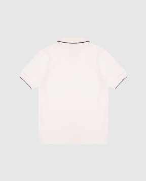 Brunello Cucinelli Дитяче бежеве поло з принтом BE854T319A
