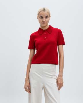 Moncler Красное поло с логотипом J20939A00001M1113