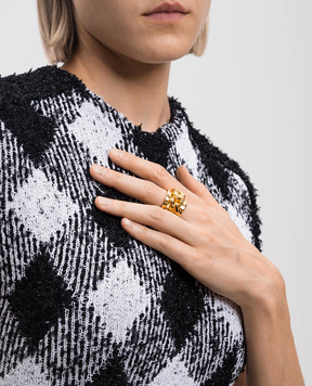 Balmain Золотое кольцо с цепочкой DN0XR098MLTN