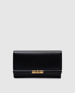 Dolce&Gabbana Черный кожаный клатч Marlene BB7756A3G19