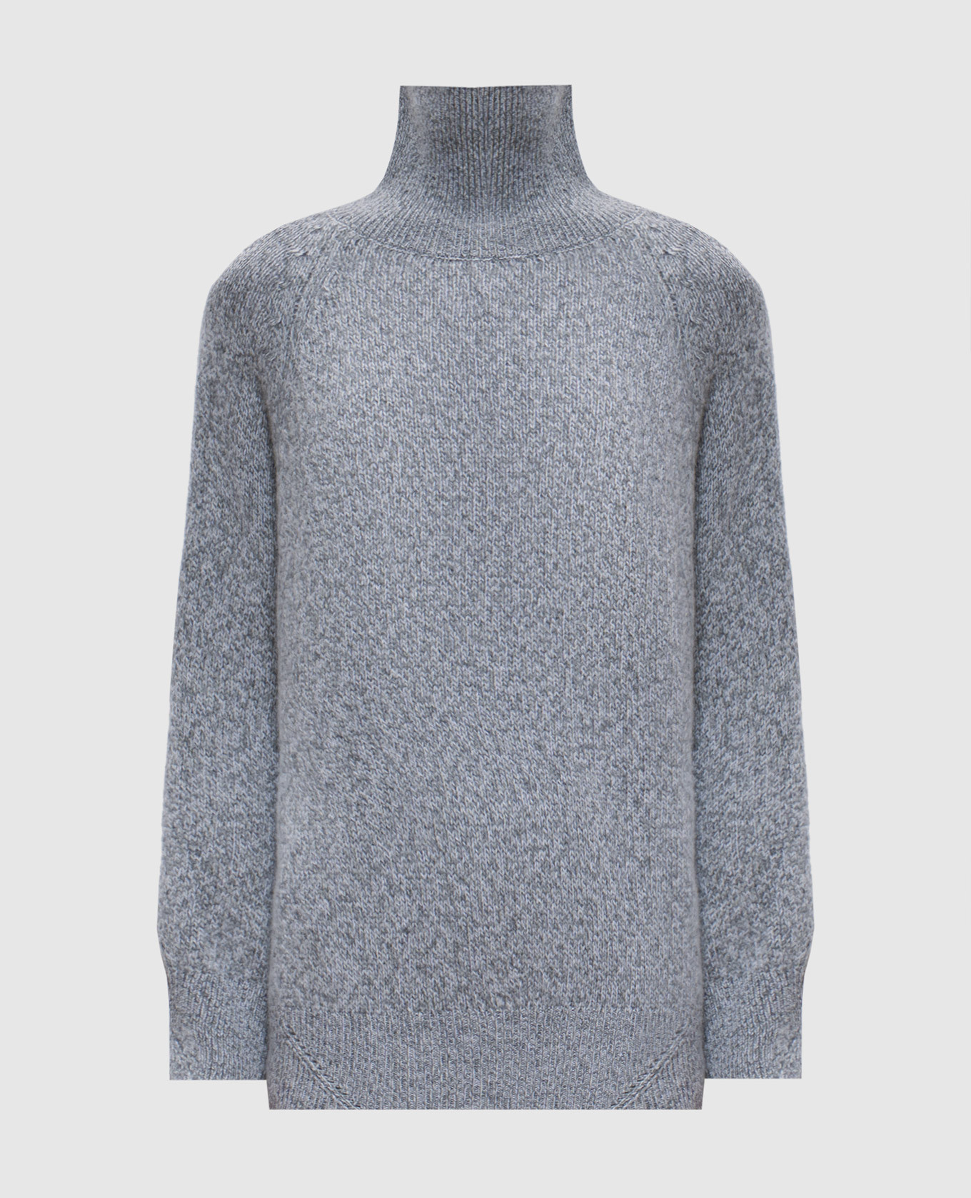 

Серый меланжевый свитер из шерсти и кашемира, Свитера