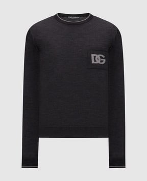 Dolce&Gabbana Сірий джемпер з вовни GXX28TJDVCT