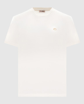 Twinset Бежева футболка з логотипом 252TP2057