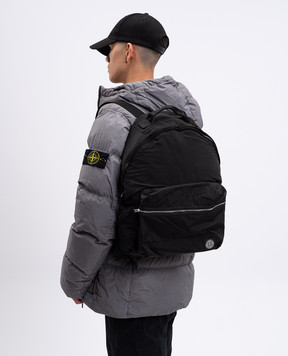 Stone Island Черный рюкзак с нашивкой логотипа K2S159200014S0251