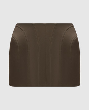 Thierry Mugler Спідниця міні кольору хакі 25S1JU0568264