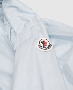 Moncler ENFANT Дитяча блакитна куртка Chazeron з логотипом K19541A00102597YF1214
