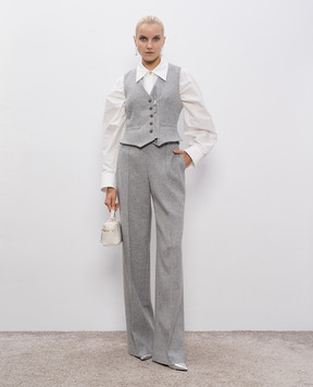 Ermanno Scervino Серый жилет с шерстью D476N300GVP