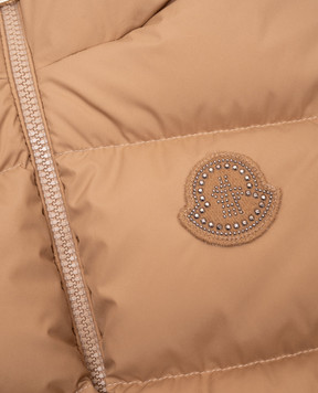 Moncler ENFANT Дитячий коричневий пуховик Claritia J29541A0007554A811214