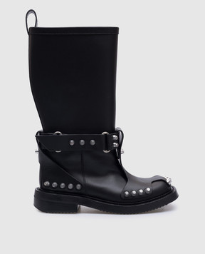 Alexander Wang Черные кожаные сапоги DIXON 30424B027