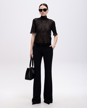 Alexander McQueen Черные брюки клеш 830045QEAAA