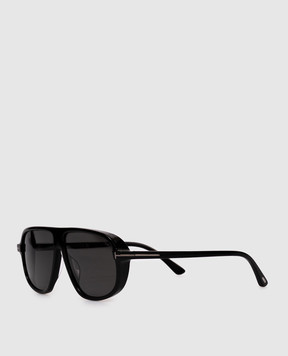 Tom Ford Чорні сонцезахисні окуляри Guillaume FT1208N