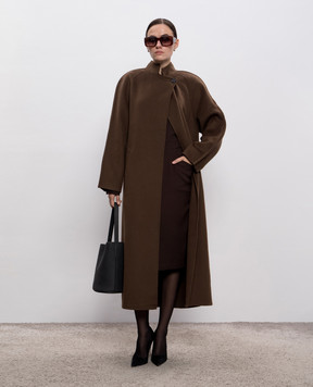 Jacob Lee Коричнева сукня-сорочка з шовку WD2008AW25BW