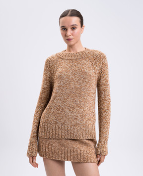 Ermanno Scervino Коричневий светр з кашеміру D475M332ITW