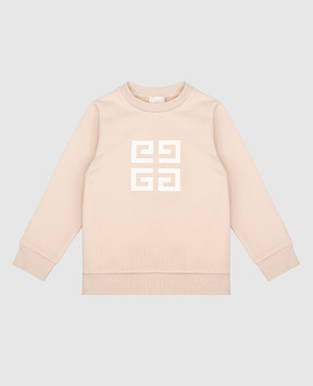 Givenchy Детский бежевый свитшот с логотипом H306311218