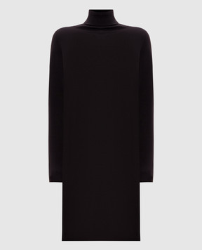 Allude Коричнева сукня з вовни 25564043